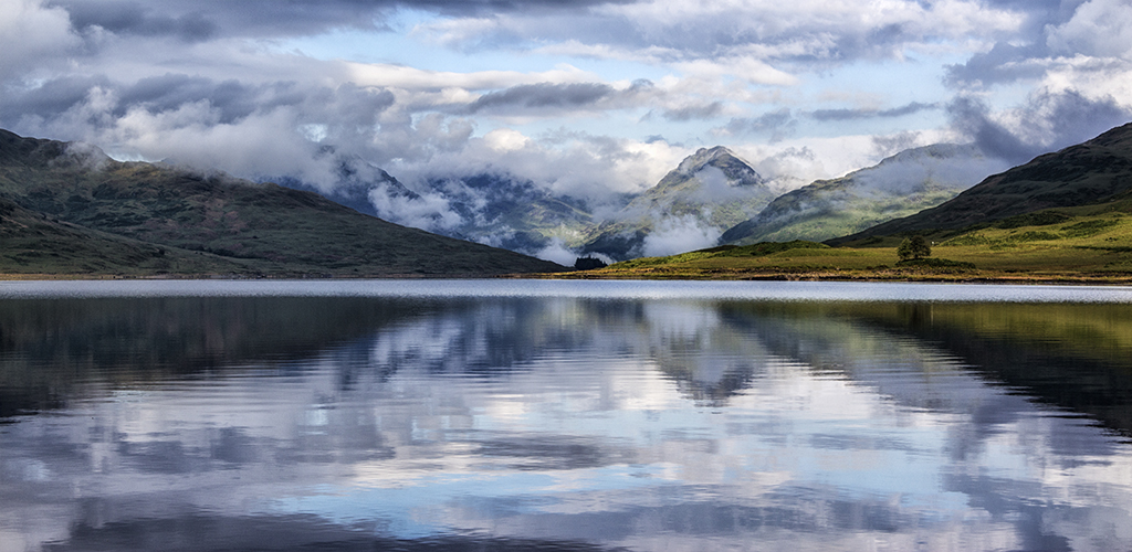Clouds over the Arrochar Alps, Loch Arklet