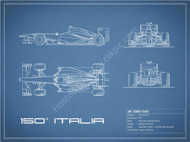 The 150 Italia GP Blueprint