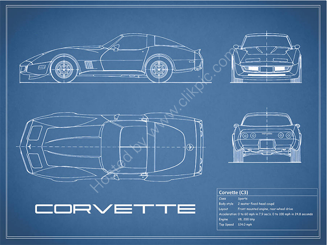 Corvette C3 Blueprint
