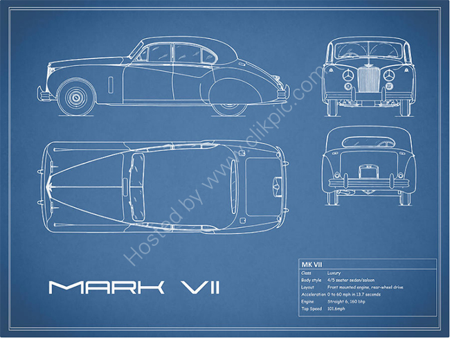 Jaguar Mk VII Blueprint