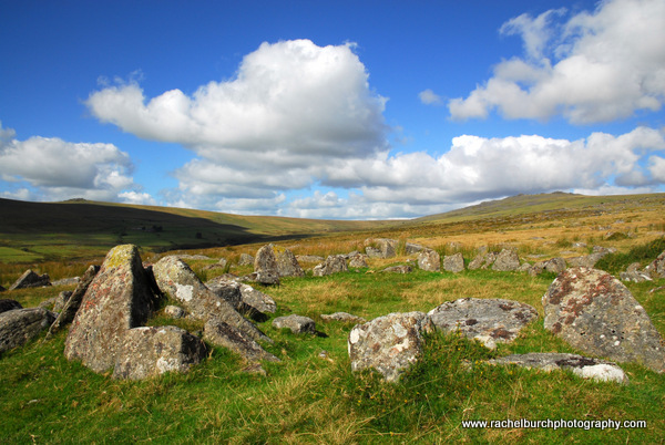 Hut Circle. Merrivale Dartmoor