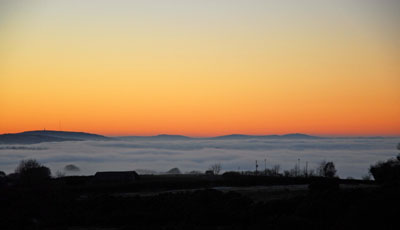 Sea Of Mist Towards Bodmin Moor December 2010