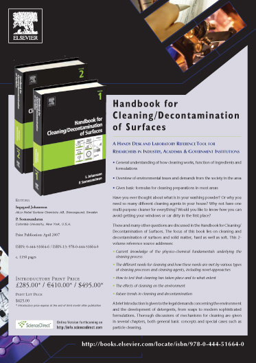 steve thompson design flier publicising the handbook of cleaning
