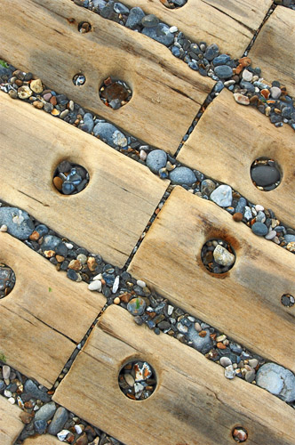 Path across the pebbles