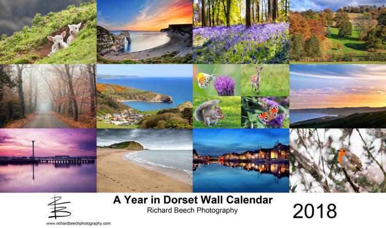 A Year in Dorset 2018 Wall Calendar