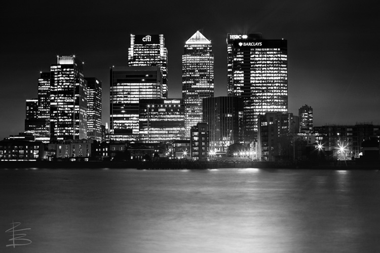 Canary Wharf Monochrome