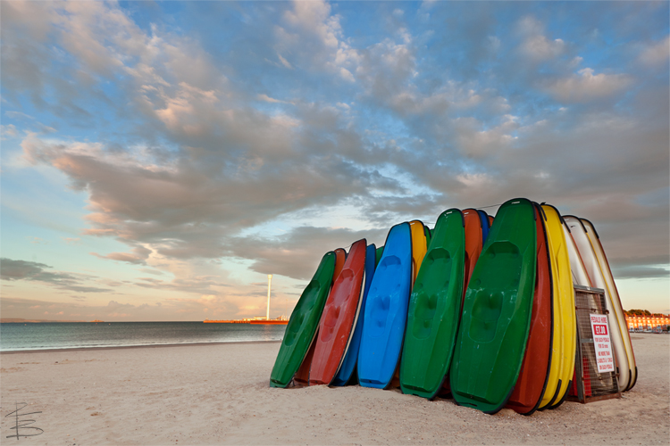 Summer Evening on Weymouth Beach