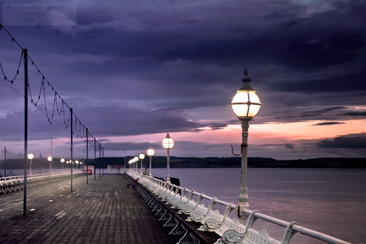 Evening walk along the pier