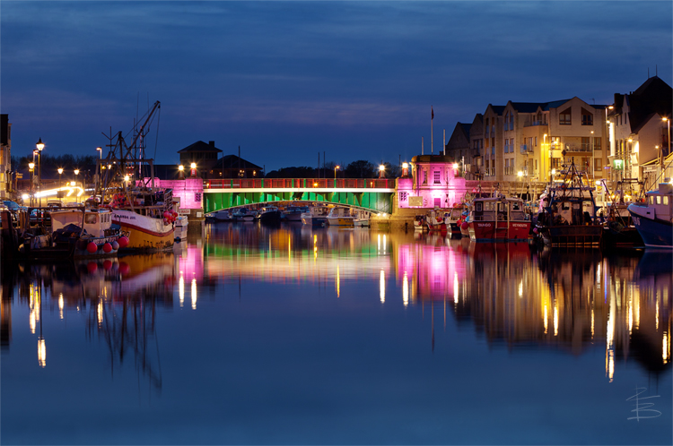 Town Bridge After Sunset