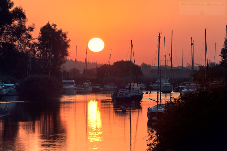 Sunrise over the River Frome