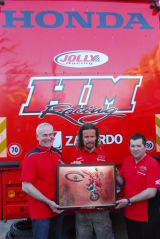 Mika Ahola receives World Championship Copper Etching