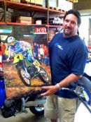 Lechien surprised with gift of original painting