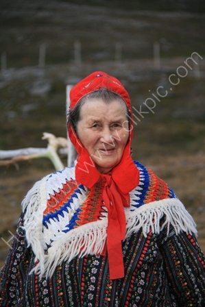 Sami Woman in Arctic Norway