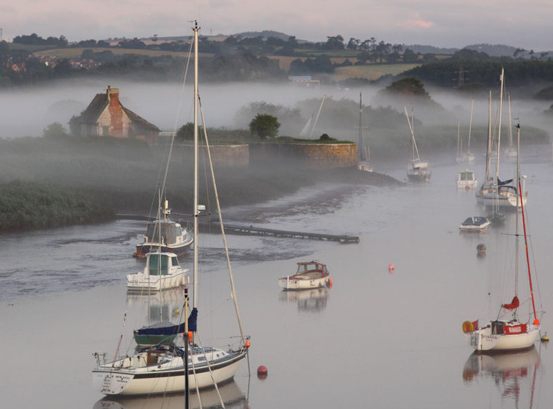 Dawn Mist Over River Exe