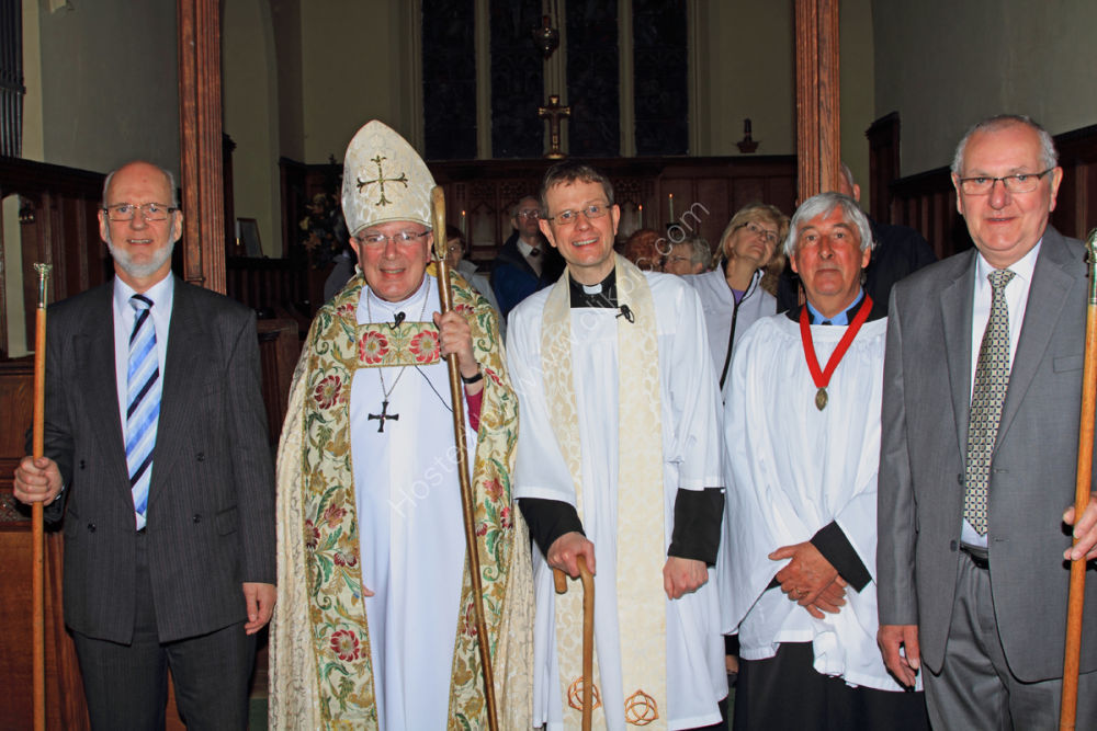 Bishop Arrives to Dedicate Windows