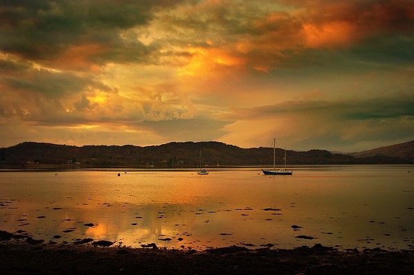 Sunset over Airds Bay