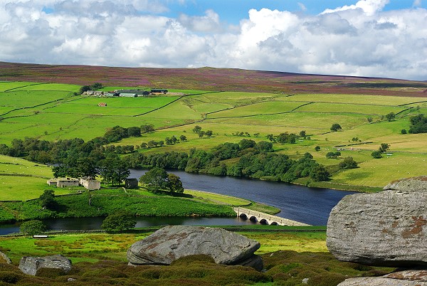 A view towards Roundhill reservoir