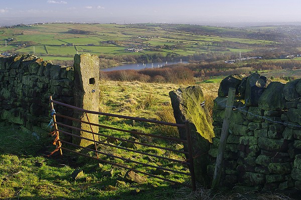 View towards the Jumbles Reservoir
