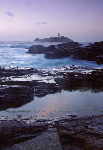 Stormy evening at Godrevy