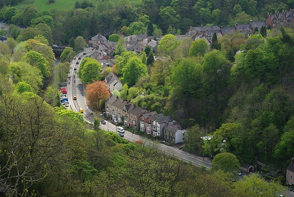 View of A6 to Matlock