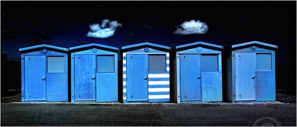 Blue Beach Huts