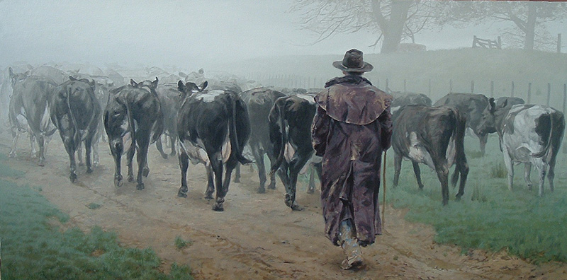 landscape in grey