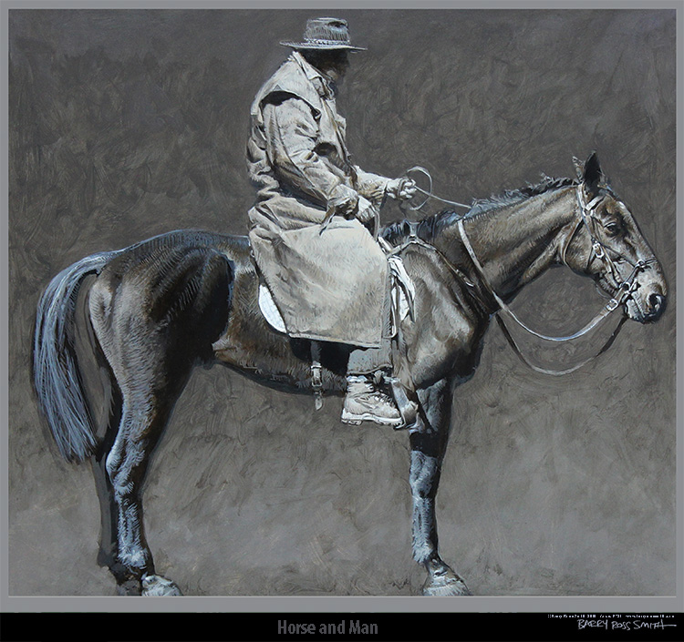 horse and rider • 305 x 295mm