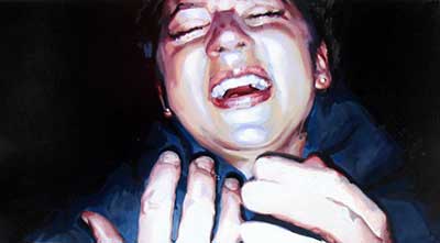Figure 2. Oxymoron. 2010. enamel on canvas. 107 x 60 cm