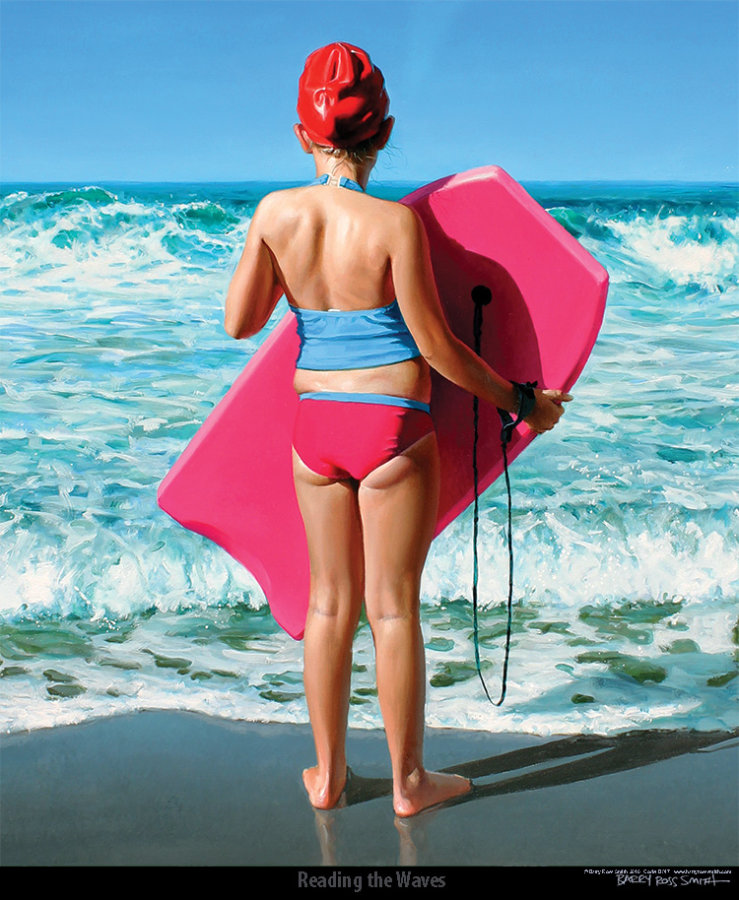 reading the waves • 305 x 365mm