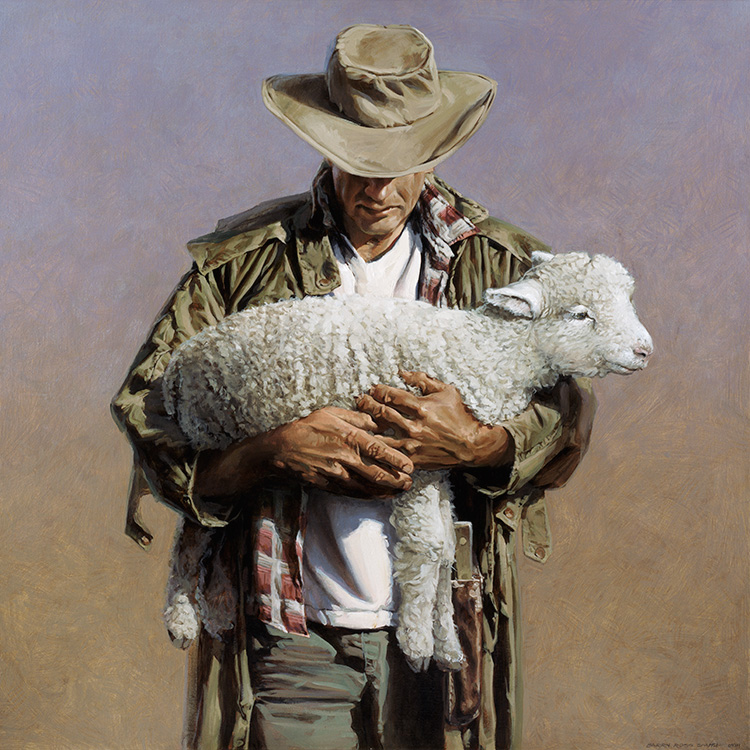 sheep farmer • limited edition • 600 x 600mm