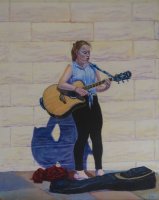 Busker At Pitenweem Festival