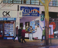 Busker at Keiller Centre