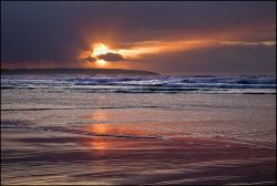 Eoropie sunset reflection