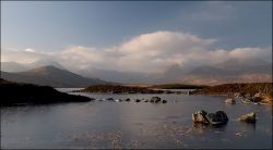 Frozen loch on Rannoch Moor No1