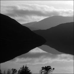 loch seaforth - black and white