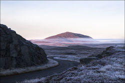 Roineval in dawn mists