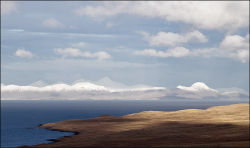 Snowy North Harris from Skye
