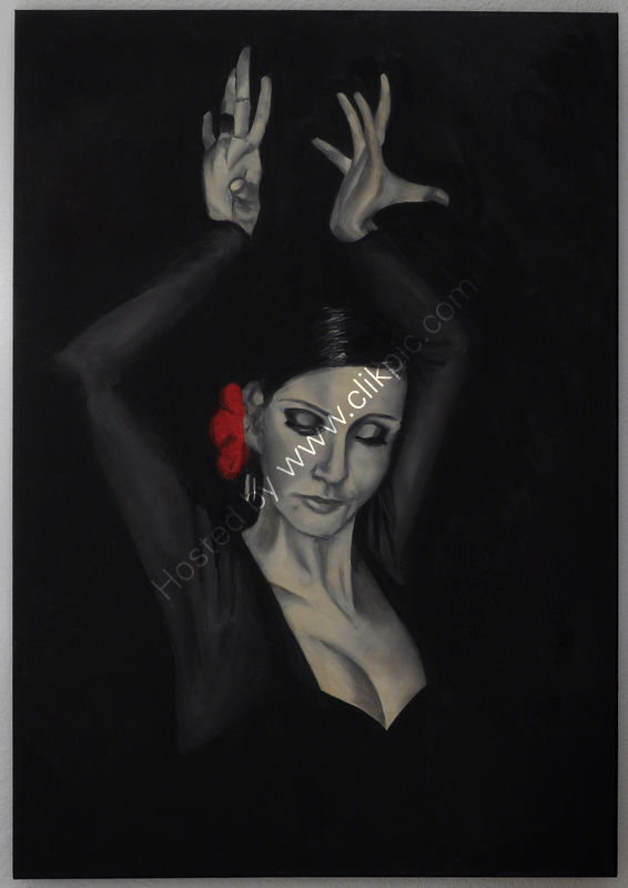 flamenco, woman, monotone, expressive, dramatic
