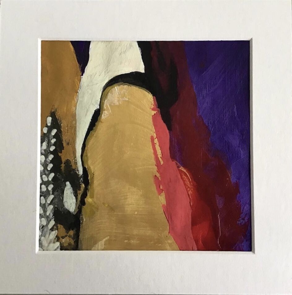 gold, magenta, cream, mauve, shapes, lines, texture, abstract, small