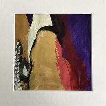 gold, magenta, cream, mauve, shapes, lines, texture, abstract, small