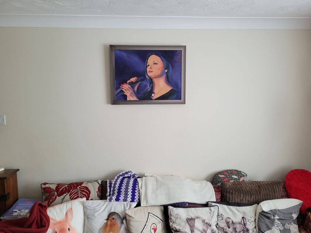 portrait, commission, on the wall