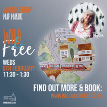‘Map Making’ with Sally Taylor, Weds 8 February drawing and colouring a illustrated map.of your town, village or favourite place