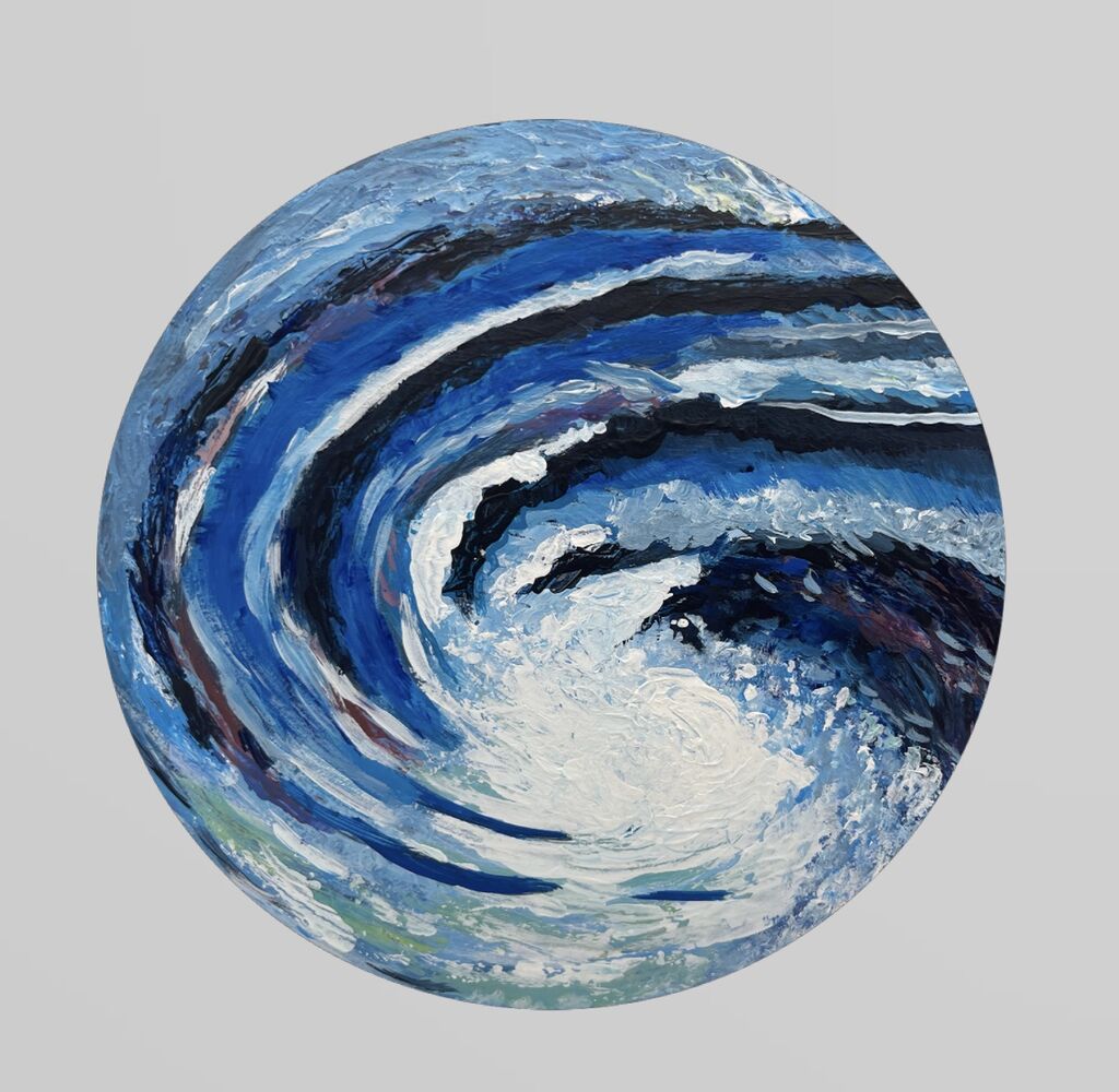Spiral, swirl, blues, white, seas, tide, whirlpool, infinite, timeless