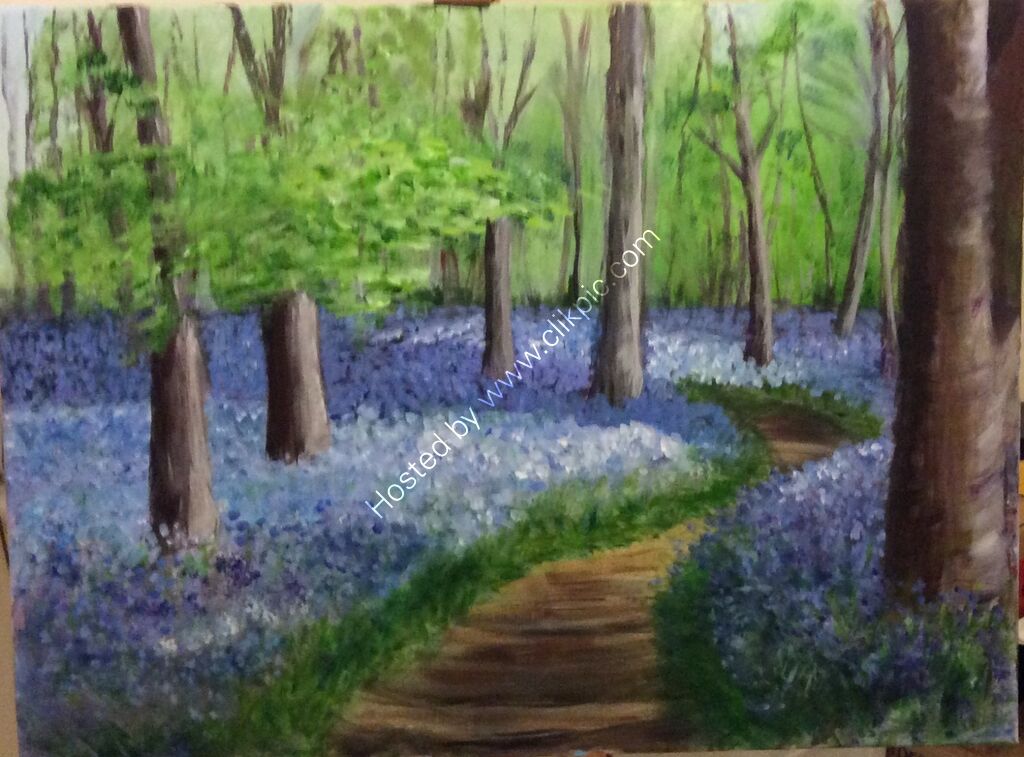 Art Print "Bluebells at Coton Manor"