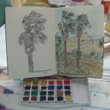 INK AND WATERCOLOUR SKETCHES-TENERIFE