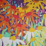 RUDBEKIA SILKSCREEN MONOPRINT