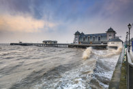 CHOPPY SEA AT PENARTH