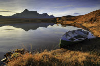BOAT IN MORNING LIGHT (Loch Hakel)