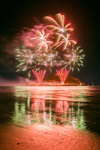 FIREWORKS AT ST MICHAEL'S MOUNT