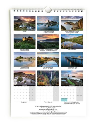 North Wales Calendar 2027 Calendr Godledd Cymru